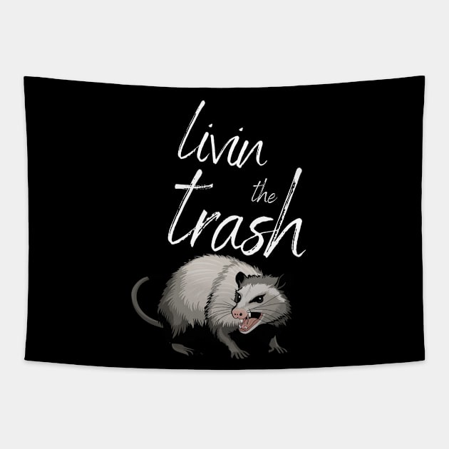 Livin the Trash - Eat Trash Tapestry by AnimeVision