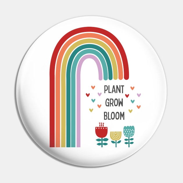 Plant grow bloom rainbow Pin by sarahmorleyillustration