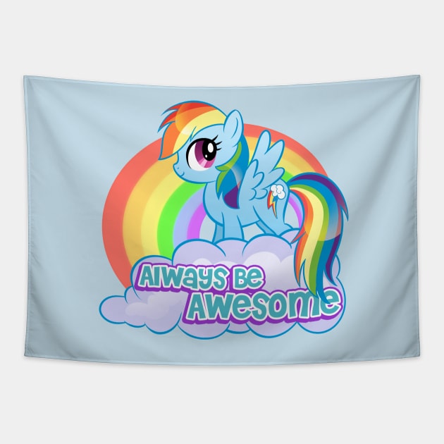 Always Be Awesome Tapestry by Ellador