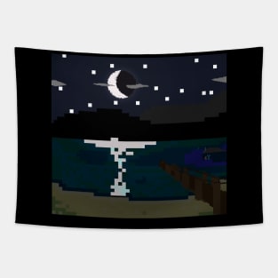 Night Lake Tapestry