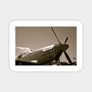 Tuskegee Airmen P51 Mustang Fighter Plane Magnet