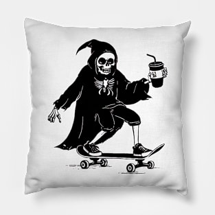 funny grim reaper Pillow