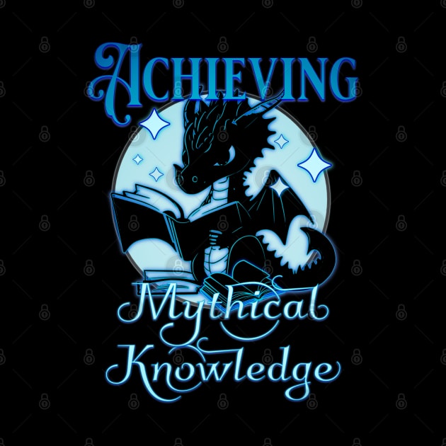 Achieving Mythical Knowledge Blue Dragon by mythikcreationz