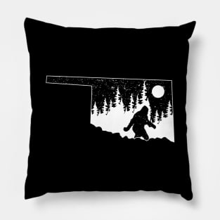 Bigfoot Oklahoma State Map Gifts Pillow