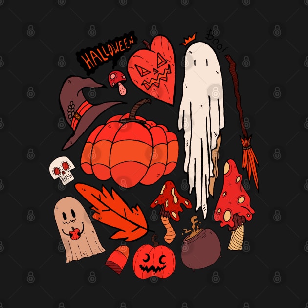 Halloween vibes 1 by Swadeillustrations