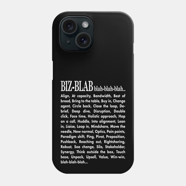 Biz-Blab Phone Case by UltraQuirky