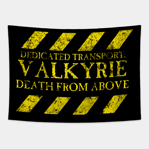 Dedicated Transport Valkyrie Tapestry by SimonBreeze