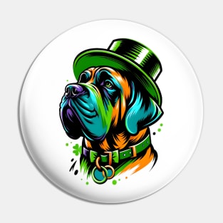 Spanish Mastiff Celebrates St Patrick's Day in Style Pin