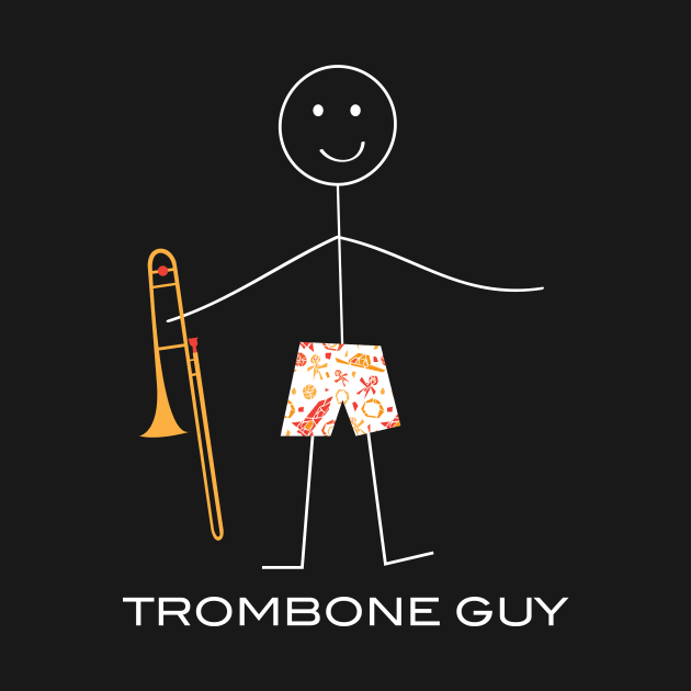 Funny Mens Trombone Guy by whyitsme