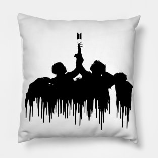 BTS Fake Love melting silhouette (black) | Army | Kpop Pillow