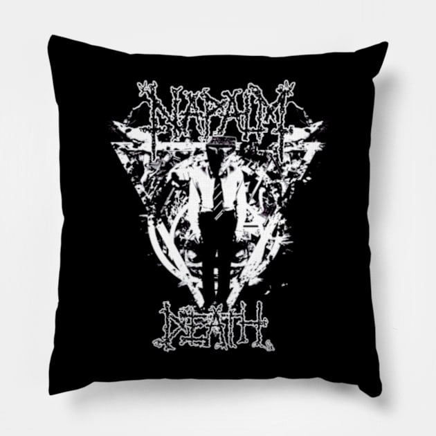 Napalm Death new 1 Pillow by Vidi MusiCartoon