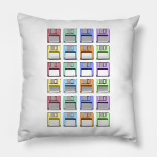 Floppy Disk Pattern Pillow