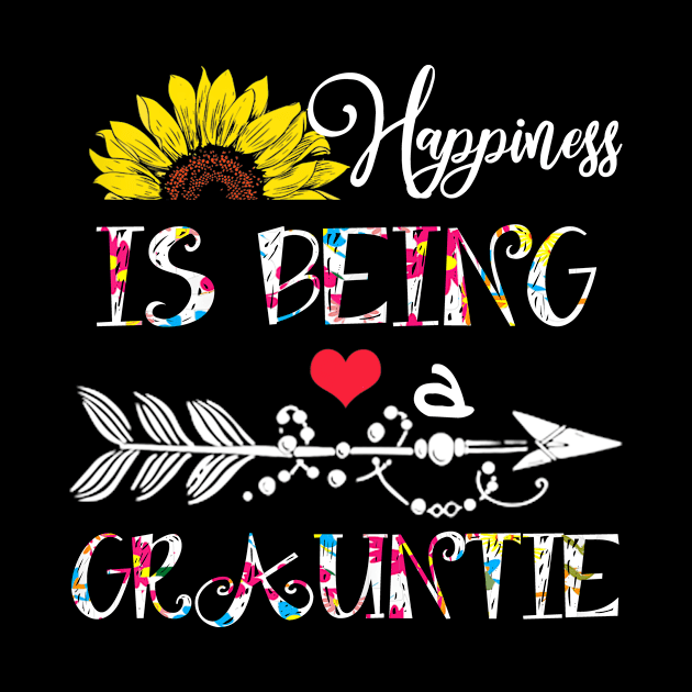 Happiness is being a grauntie mothers day gift by DoorTees