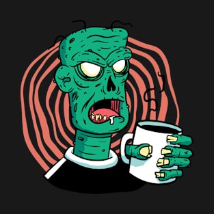 Coffee a Drinking a Cup/ of Coffee Monsters T-Shirt