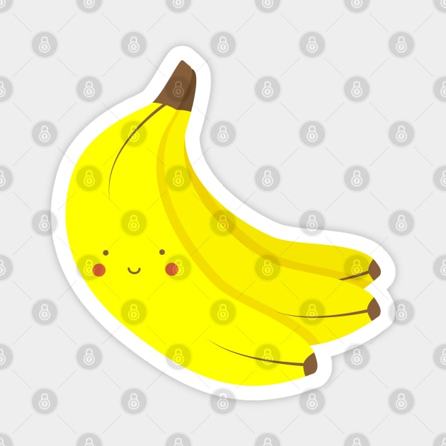 Happy Banana Bunch Magnet by designminds1