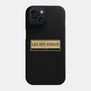 Aliska, text black retro - Lee Ann Womack Phone Case