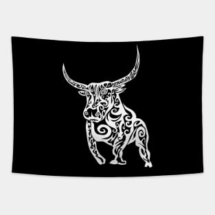 Tribal Bull Design Tapestry