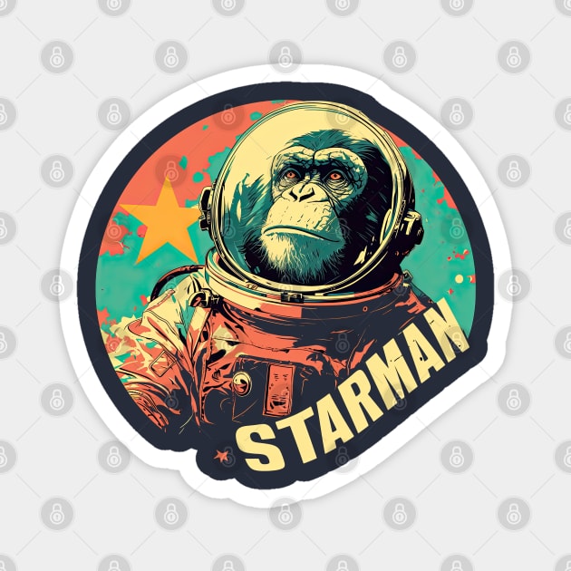 Starman David Bowie Monkey Magnet by obstinator