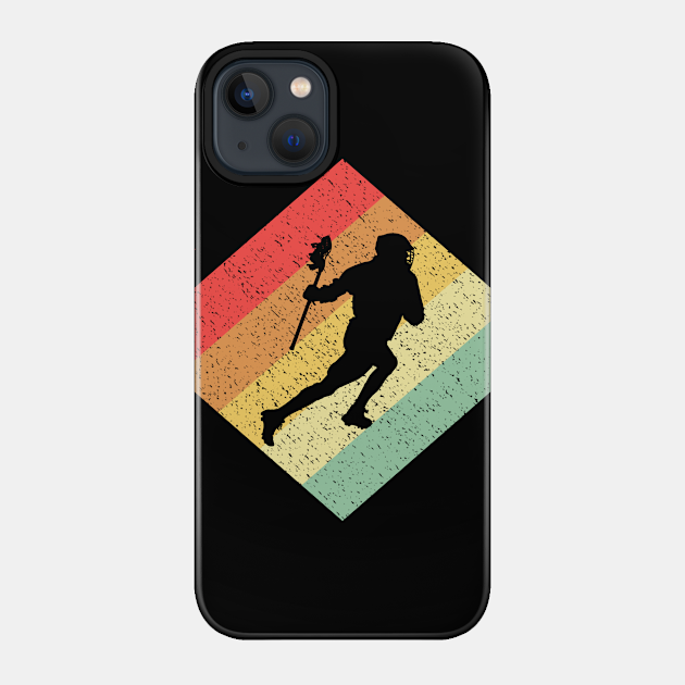 Retro Vintage 80s Lacrosse Gift For Lacrosse Players - Lacrosse - Phone Case