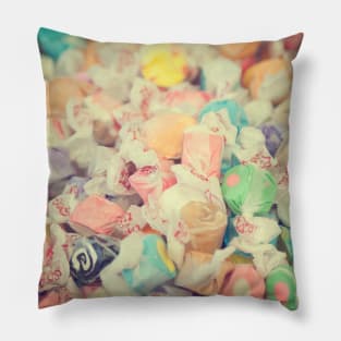 Salt Water Taffy Abstract Candy Store Pillow