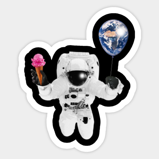 Ice Cream Astronaut - Sci Fi - Sticker