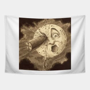 A Voyage to the Moon - Vintage Film Art Tapestry
