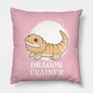 Cute Bearded Dragon Trainer Pillow