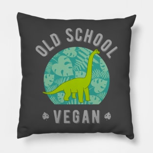 Old School Vegan Dinosaur Pillow