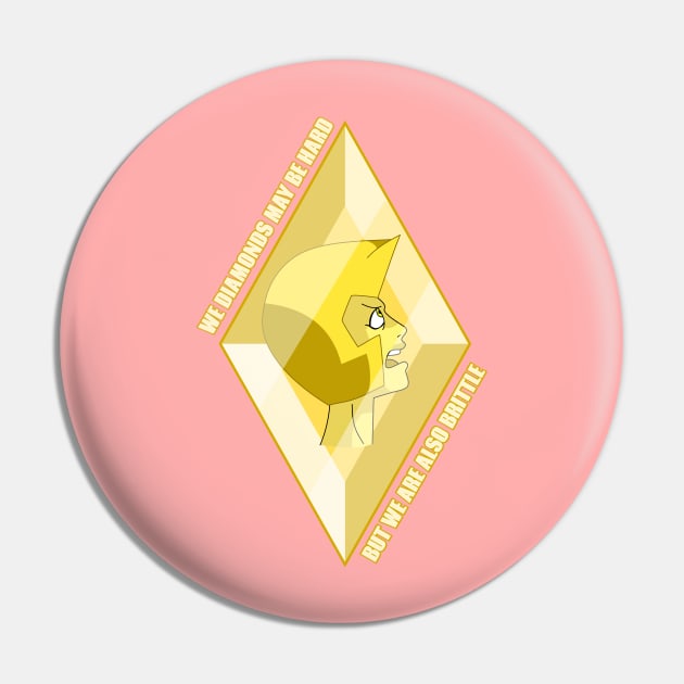 Steven Universe Yellow Diamond Pin by LICENSEDLEGIT