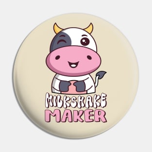 Milkshake Maker Kawaii Milk Cow Lover Pin