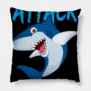 Shark Kids Ready To Attack 1St Grade Boys Back To School Pillow