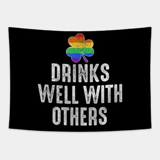 Drinks Well With Others Lgbt Gay Tapestry