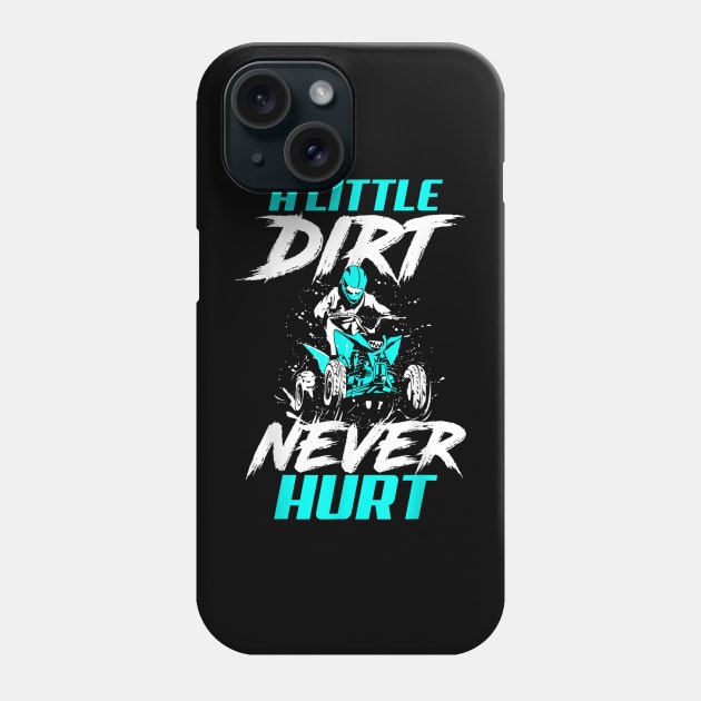 A Little Dirt Never Hurt Funny Motocross Dirt Bike Phone Case by rhazi mode plagget