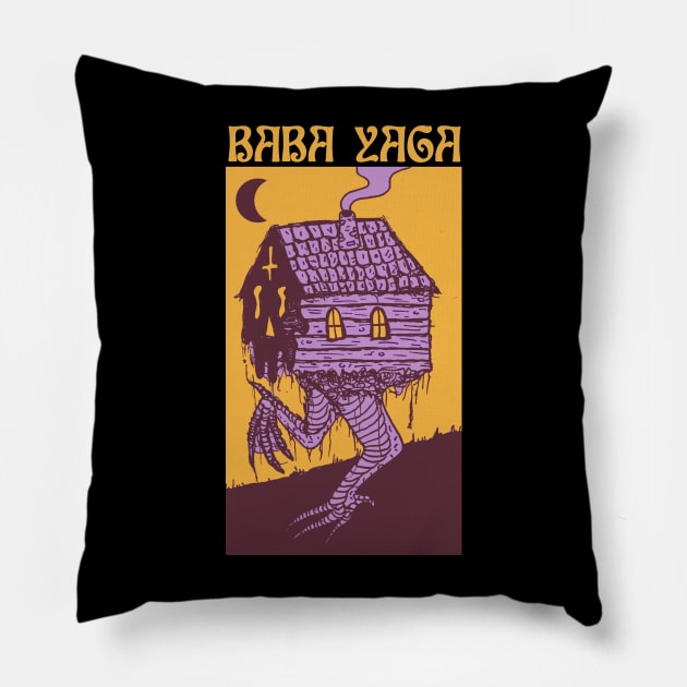 BABA YAGA Pillow by DOOMCVLT666