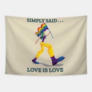 Simply Said . . . Love Is Love Tapestry