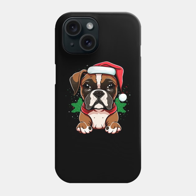 Boxer christmas Phone Case by JayD World