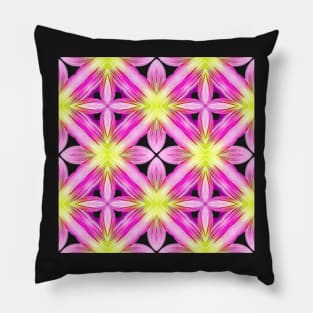 Pink Yellow Dahlia Pattern Pattern Number 2 Pillow