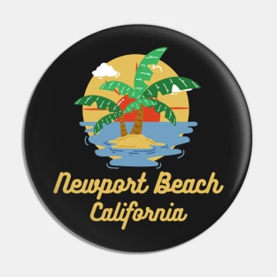 Newport Beach California Sunset souvenirs Pin