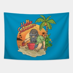 Hello Summer Quarantine Tapestry