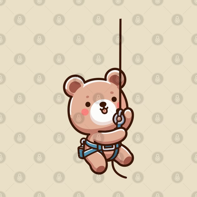 Cute bear Abseiling by fikriamrullah