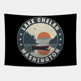 Lake Chelan Washington Sunset Tapestry