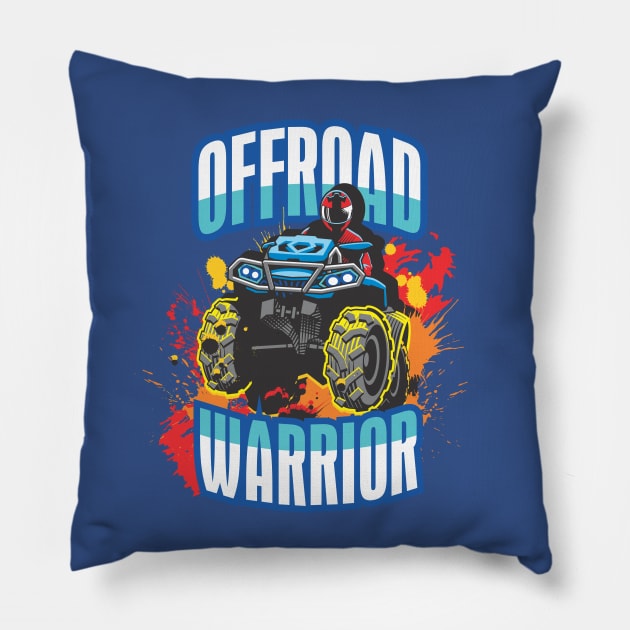 Offroad Warrior Color Pillow by Vector-Artist
