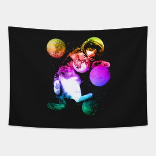 Planet Space Cat Tapestry