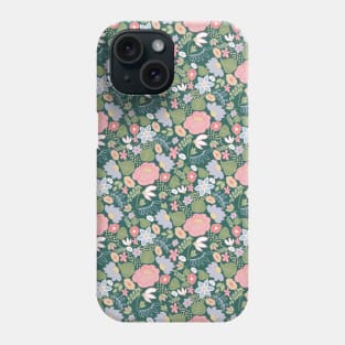 Folksy Floral Small Scale Pattern Phone Case