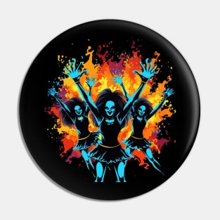 Cheerleading Halloween Pin