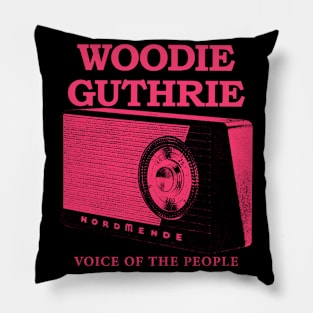 Woodie Guthrie music Pillow