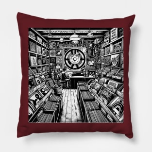 Record shop Pillow