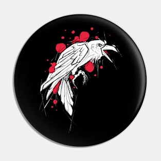 Raven crow Pin