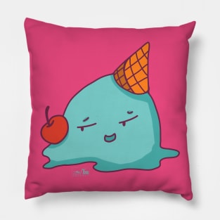 Melted Ice Cream with Red Cherry Pillow