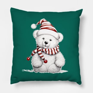 Christmas Teddy Pillow